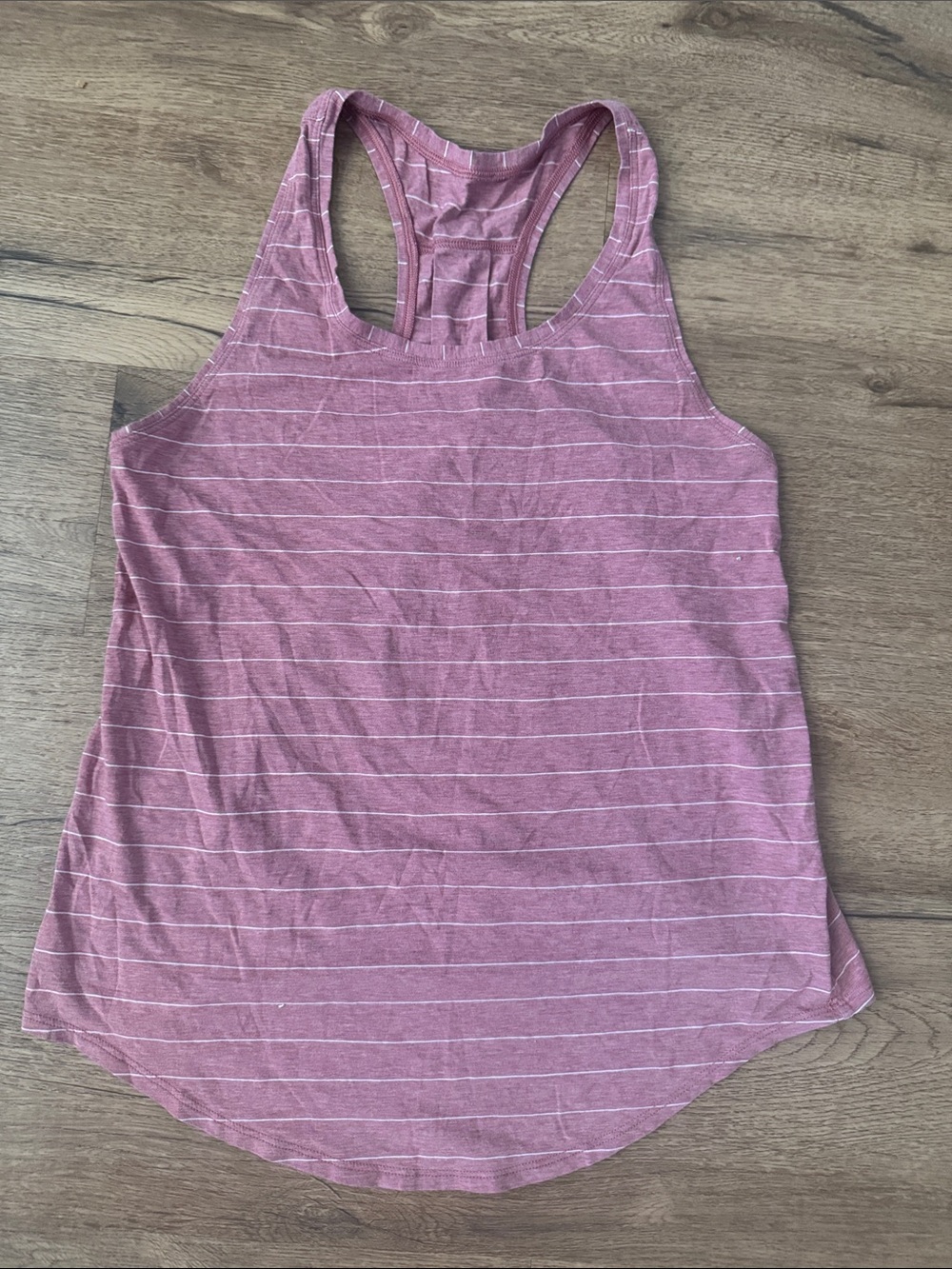 lululemon athletica Striped Racerback Tank in Dusty Rose
